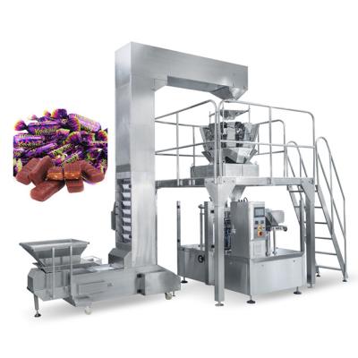 China Food Pack Machine With Auto Rotary Whole System Customized For Packing Snack Food for sale