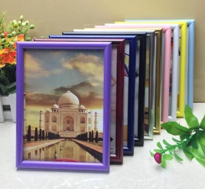 China PVC plastic hand-make high quality photo frame with different color available for sale