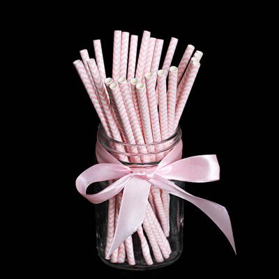 China FDA Certificate Biodegradable Paper Straws Food-grade Recyclable Printed Eco-friendly Paper Straws with diff designs for sale