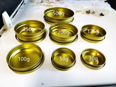 China Food Grade Vacuum Empty Caviar Tins Recyclable With 0.28mm Tinplate Material for sale