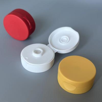 China US 0.06/Piece Customization 38mm Honey Cap Flip Top Cap for Ketchup Plastic Honey Bottle Cap for sale