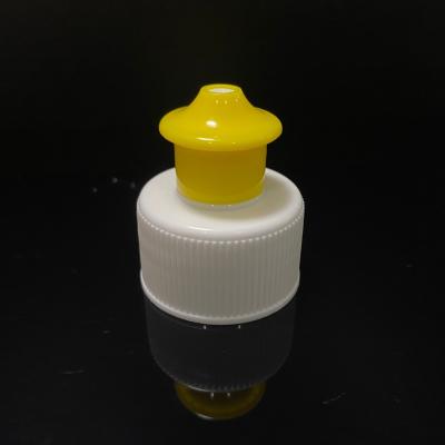 China Customization Push Pull Cap for Plastic Pull up Cap 20/24/28/410 Plastic Bottle Cap for sale