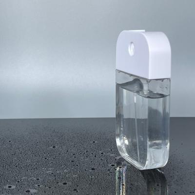 China ISO Certified 50ml Card Pump Perfume Bottle with White Color and Card Shape Sprayer for sale