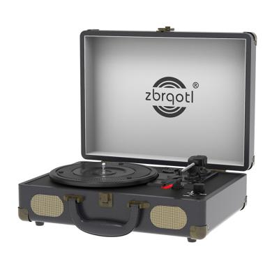 China Portable Wholesale Portable Vinyl Record Phonograph Box Factory Turntable Player for sale