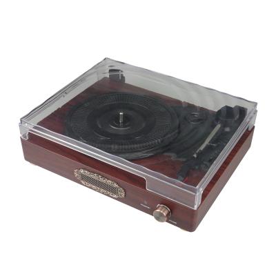 China BT Classic Desktop Wooden Phonograph Wireless Connection 4.2 Vinyl Turntable Player for sale