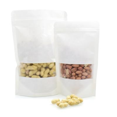 China Free sample biodegradable eco-friendly stand up zip lock food packaging kraft paper bag for snacks tea for sale