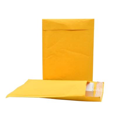 China Biodegradable In Bubble Bag Jewelry Shirt Packaging Messenger Bag Yellow Leather Double Envelope Bag for sale