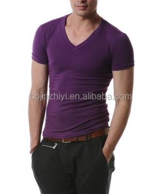 China Breathable Big Body Gym T Shirt For Men 95% Cotton 5% Spandex OEM Gym Tees Plus Size Workout Wear for sale