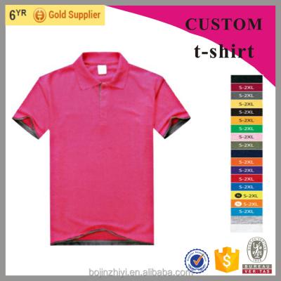 China Factory wholesale fashion high quality anti-shrink clothing apperal red simple men's polo t-shirt for sale