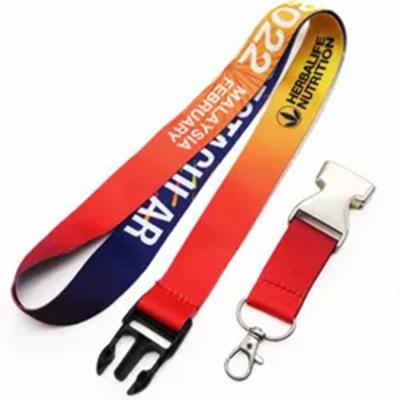 China Polyester Custom Printed Neck Lanyard With Polyester Logo for sale