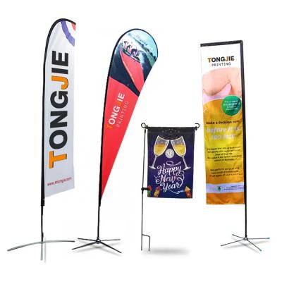 China Healthcare Institutes Banner Teardrop Drop Flags Beach Feather Custom Advertising Outdoor Flying Flag for sale