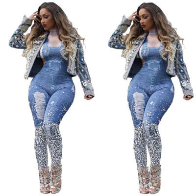 China 2021 new fashion women's lattice overalls women's breathable hot selling girl's casual jeans for sale