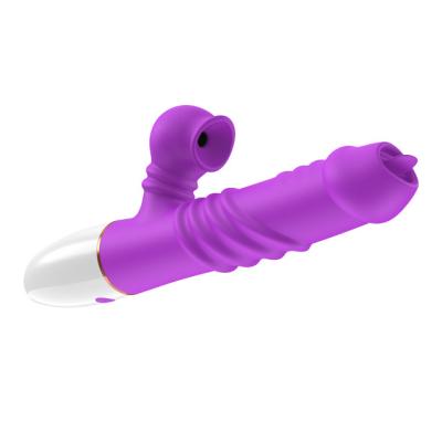 China Heating Female Dildo Vibrating Clitoral Sucking Vibrator With 10 Suction Powerful Dildo Clitoral Sucking Vibrator for sale