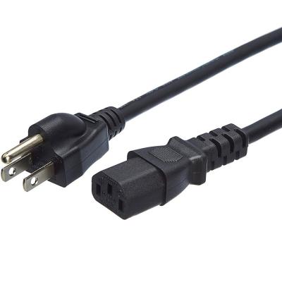 Κίνα Χαλκό 3Pin Plug Laptop ΗΠΑ Διοικητικό Σύρμα ΗΠΑ Διοικητικό Σύρμα 220VAC προς πώληση