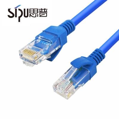 China CE CCC 1m 3m 5m Rj45 CAT6 Patch Cord Unshielded Twisted Pair Blue Color for sale