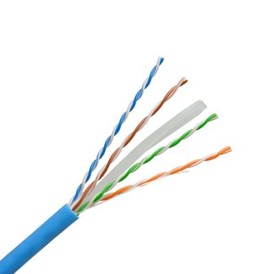 China 1000ft 305m 4 Pair Utp Rj45 CAT6 Lan Cable  96braid Shield PVC Jacket for sale