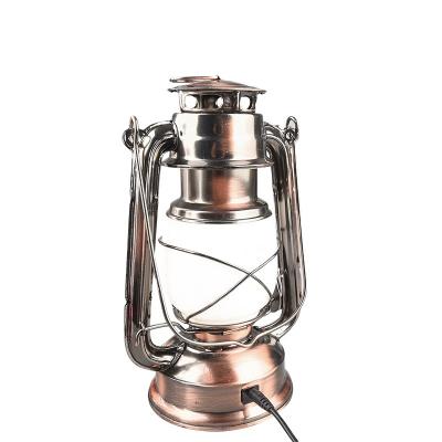 China WHITE +FLAME LIGHTING HURRICANE LANTERN USE 4XAA BATTERIES Antique USB RECHARGEABLE OR for sale