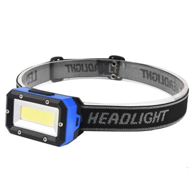 China Emergency Camping Climb Running SUPER BRIGHT 3XAAA BATTERY OPERATED WITH 3W COB KEY LAMP HEAD LIGHT BELT for sale