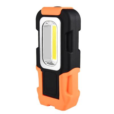 China 3xAA Backup Batteries Powered With Magnetic With Rubber Liner With Hanger COB Multifunction Working Lamp for sale