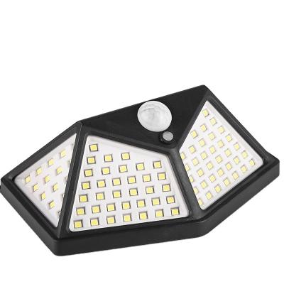 China 100SMD PIR MOTION SENSOR WALL LIGHT Super Bright Solar Polycarbonate Rechargebale for sale