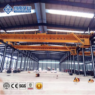 China QD Model Heavy Duty Bridge Crane Double Girder Bridge 30 Ton Hook Birdge Crane for sale