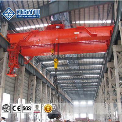 China 2021 Bridge Crane Warehouse QD Type Traveling 50 Tons Double Girder Overhead Crane With Hook Lifting Machine for sale