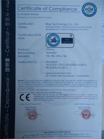 CE - Yantai IRay Technology Co., Ltd.