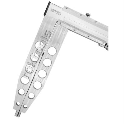 China ROKTOOLS Extended Jaw Extends Vernier Caliper 600mm 1000mm Jaw 400mm 500mm Jaw 400mm 500mm Extra Long Chain 800m HD for sale