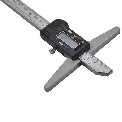 China ROKTOOLS 0-600 mm Digital Depth Vernier Gauge Caliper With Thick Electronic Beam DG-610 for sale