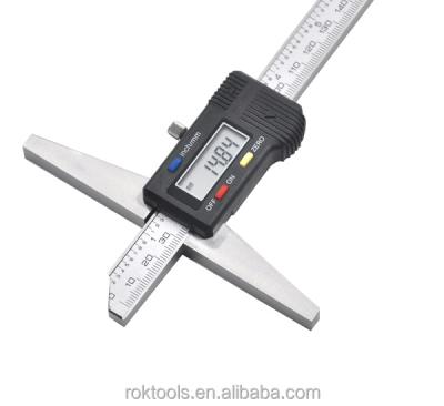 China 0-1000 Mm Digital Depth Vernier Gauge Caliper Electronic With Thick Beam DG-1010 for sale