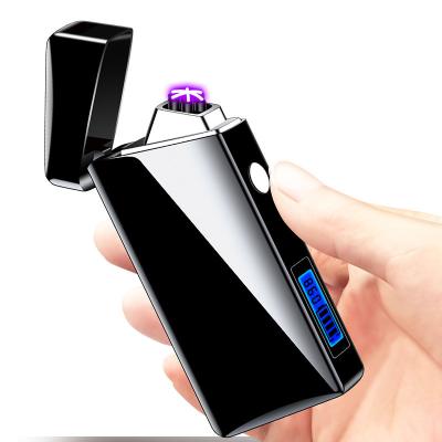 China New Arrival Usb Metal Triple Smart Arc Lighter,Wholesale Lighters Like,Rechargeable Black Plasma Electric Lighter for sale