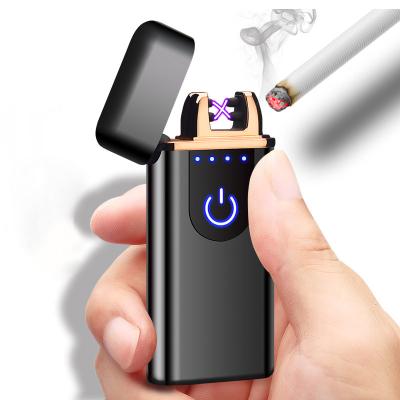 China Wholesale Novelty Electric Cigarette Plasma Lighter Rechargeable Usb, Lighter Metal, Chargeable Flameless Plasma Lighter for sale