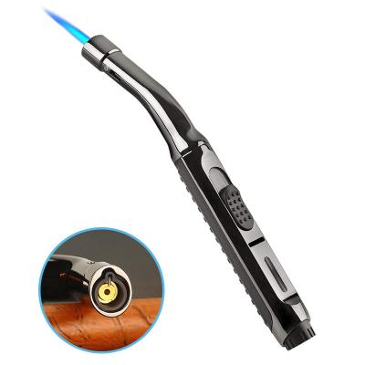 China Long Modern Kitchen Jet Torch Butane Lighter Windproof, Gas Lighter Refill Valve, Lighter Gas Torch Metal Gunmetal for sale