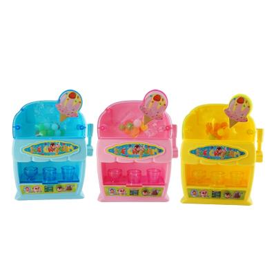 China Cartoon Toys 2022 Mini Plastic Candy Machine Toy Gumball Jelly Bean Machine Ice Cream Dispenser Gumball Machine Candy Toys for Boys and Girls for sale