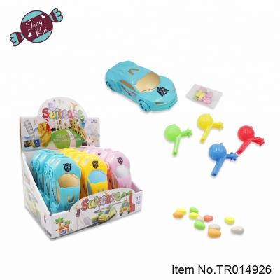 China Cartoon Toys Plastic Car Candy Toy Novelty Toys China Shantou Toy Factory Suitcase Friction Sport for sale