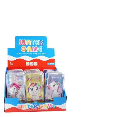 China Cartoon play unicorn water game of kids unicorn water game with kids candy water game for sale