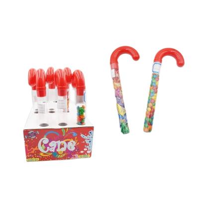 China Cartoon toys Christmas candy toy candy cane with candy inside for sale