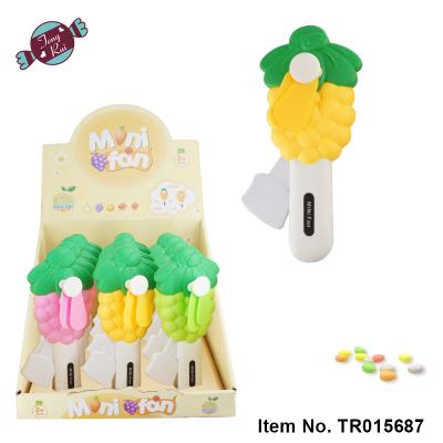 China Cartoon Toys Lovely Cartoon Grape Portable Hand Pressure Fan For Summer Outdoor Home Strong Wind for sale