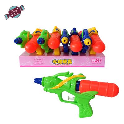 China Plastic Summer Plastic Water Gun Toys With Sweet Candy for sale