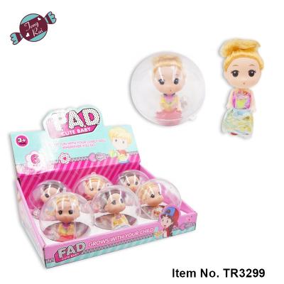 China Cartoon Toys New Lovely Tengrui Doll In Egg With Light Candy Toy for sale