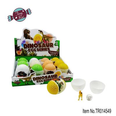 China Promotional toys hot selling product--- new Dinsouar egg with light candy toy, surprise egg toy candy for sale