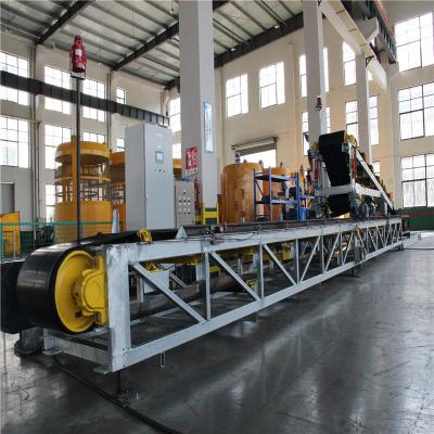 China Fire Resistant Industrial Rubber Belt Unloading Conveyor With Precise Motorized Conveying System for sale