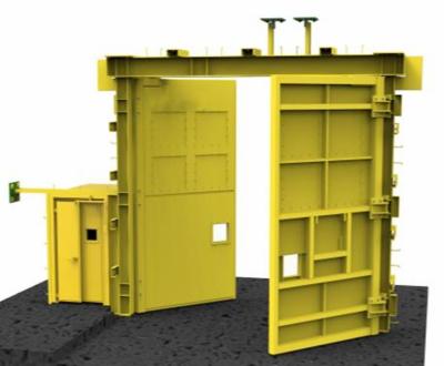 China energy & New Design Z Type Mining High Pressure Hydraulic Type Ventilation Gate Megadoor Mine Gate For Underground Mine for sale