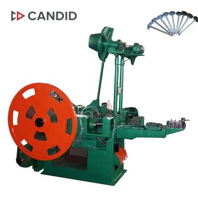 China Factory Steel Wire Roofing Nail Making Machine, Roofing Nail-Cap Making Machine for sale