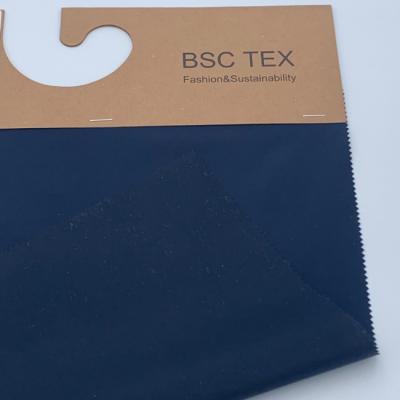 China 75D 110gsm 100% Polyester Fake Memory Fabric Waterproof For Jacket for sale