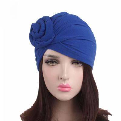 China Skin Friendly IN Stock New Style Head Wrap Bandana Hat Cotton Turban Wholesale Hats For Women for sale