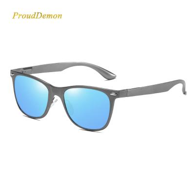 China Fashion Sunglasses W2140 Al-MG Spring Hinge Frame Men Vintage Polarized Sunglasses 2020 for sale