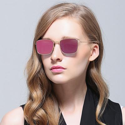 China Newest Fashion Sunglasses W8017 Male and Metal Retro Vintage Style Glasses Female Unisex Mirror Glasses Prescription TAC Polarized Sunglasses UV400 for sale