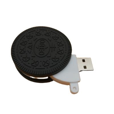 China Usb Pendrive Oreo 32GB Silicone Shaped High Speed ​​Usb Memory Stick PVC 32GB Key Cookies Customized LOGO Flash Disk for sale