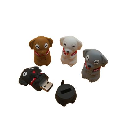 China Three-Dimensional Cartoon Pen Drive Doggie Usb Stick Animal Customization Drive Pendrive Flash Cartoon 2.0 U Disk Flash Memory PVC Model for sale